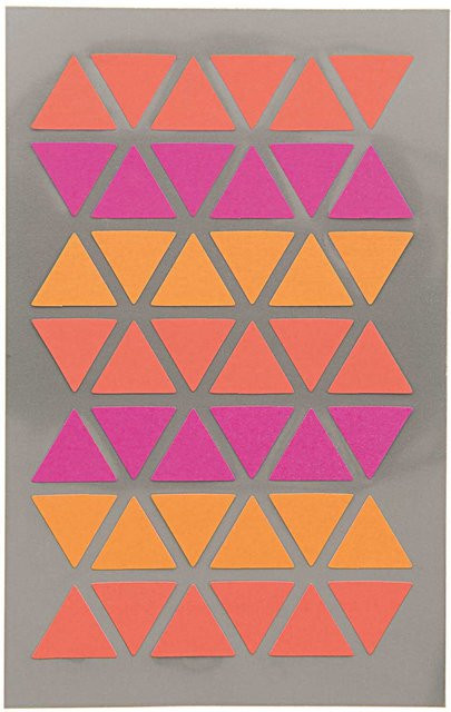 Rico Design Paper Poetry Office Sticker Dreiecke in Rot, Orange und Pink, 4 Bogen - Bild 1