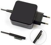 CoreParts MicroSpareparts Mobile Netzteil in Schwarz für Microsoft Surface Pro 3 und Pro 4 (MSPT2006) mit Europa-Stecker - Bild 1