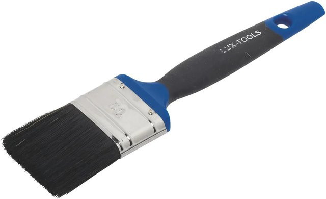 LUX-TOOLS Flachpinsel Soft Grip für lösungsmittelbasierte Lacke und Kunstharz, Farbe: Schwarz, Breite: 50 mm - Bild 1
