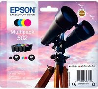 Original Epson Tintenpatronen 502 Multipack CMYK für Inkjet-Drucker - Bild 1