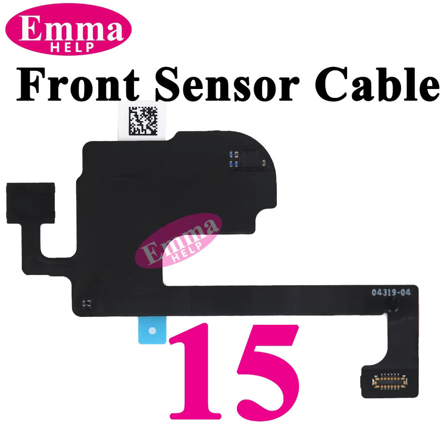 EmmaHelp Ersatzteil Flexkabel mit Ohrhörer, Lichtsensor und Näherungssensor inklusive Mikrofon für iPhone 13 14 Plus 15 16 Pro Max in Schwarz (ohne Lautsprecher) - Bild 4