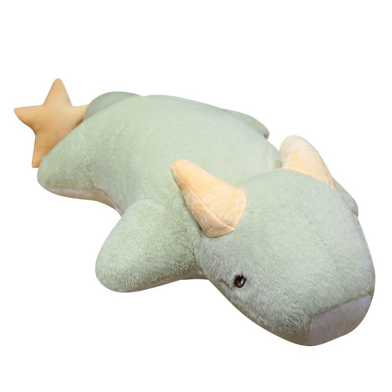 Wucifang Bags Riesensternendrache Dinosaurier Plüsch, Kuscheltier, Grün Rosa, 130cm - Bild 3