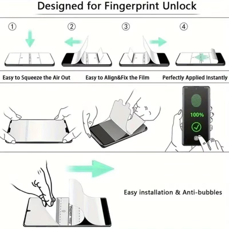 3er-Set Hydrogel-Displayschutzfolien für Xiaomi Poco F7 Ultra F7 Pro 5G, F6, F5 Pro, F4, F3 GT, transparent - Bild 6