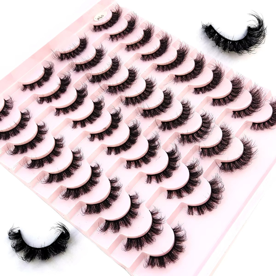 HBZGTLAD Künstliche Wimpern, Black, Unisex, 20 Paar - Bild 3