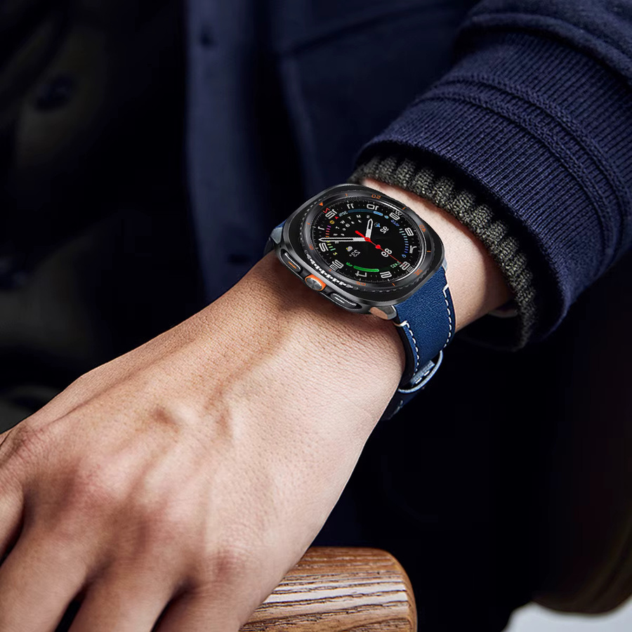 FancyWrist Uhrenzubehör Metall-Schutzhülle für Samsung Galaxy Watch Ultra, 47 mm, Edelstahl, Black Orange, Unisex - Bild 5