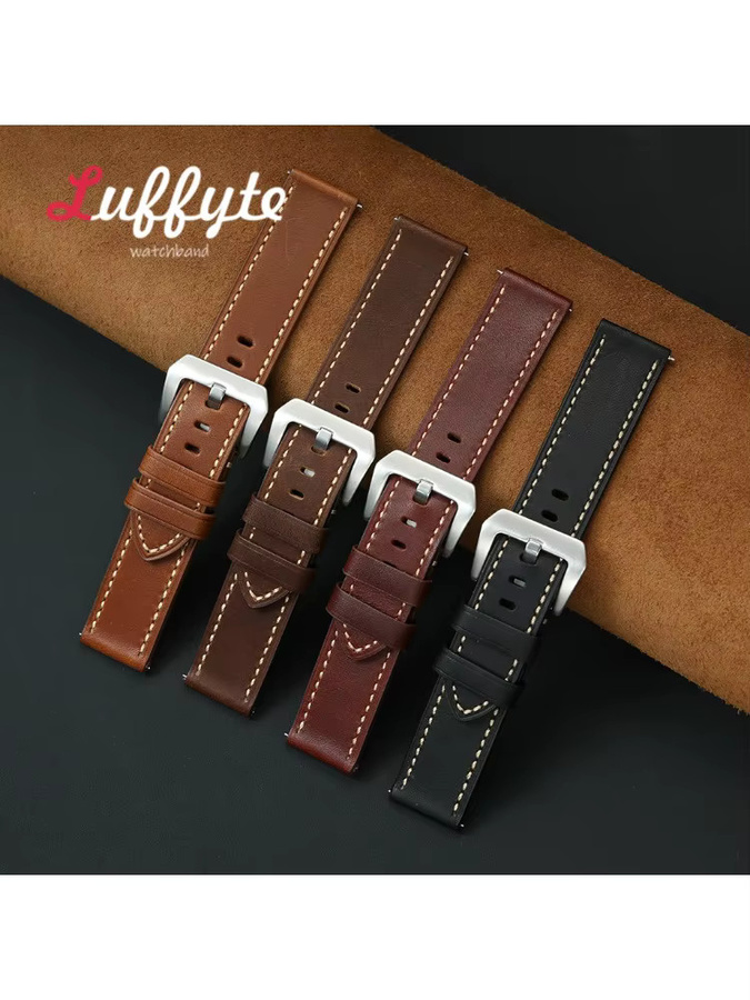 Luffyte Uhrenarmband Wachsleder, Herren, Leder - Bild 2