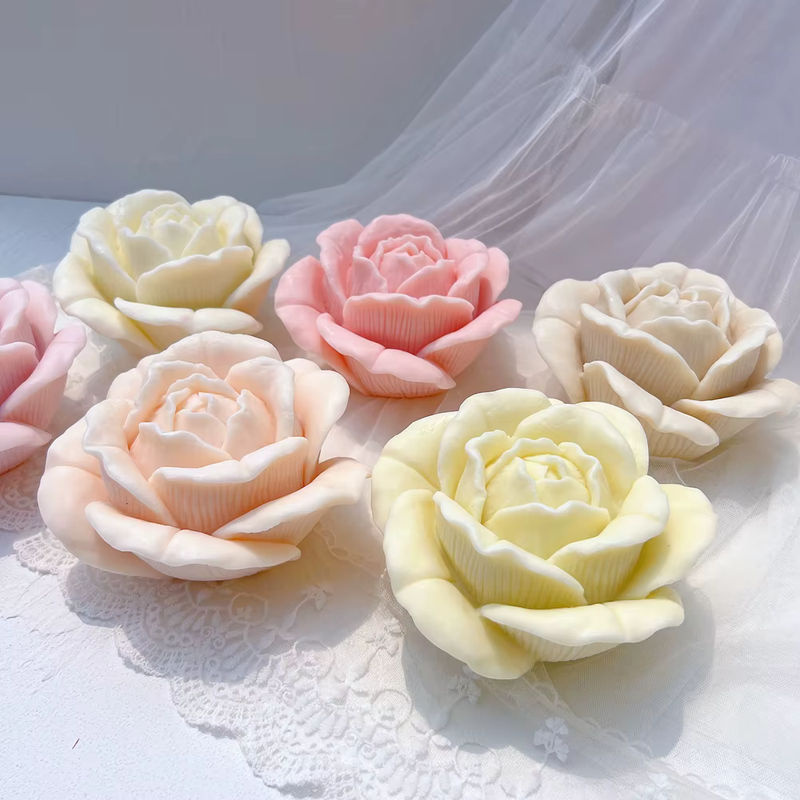 SANZON Silikonform für Rosen-Kerzen zur Gestaltung von Blumen-Kerzen als Geschenkidee für Valentinstag und Jubiläen - Bild 5
