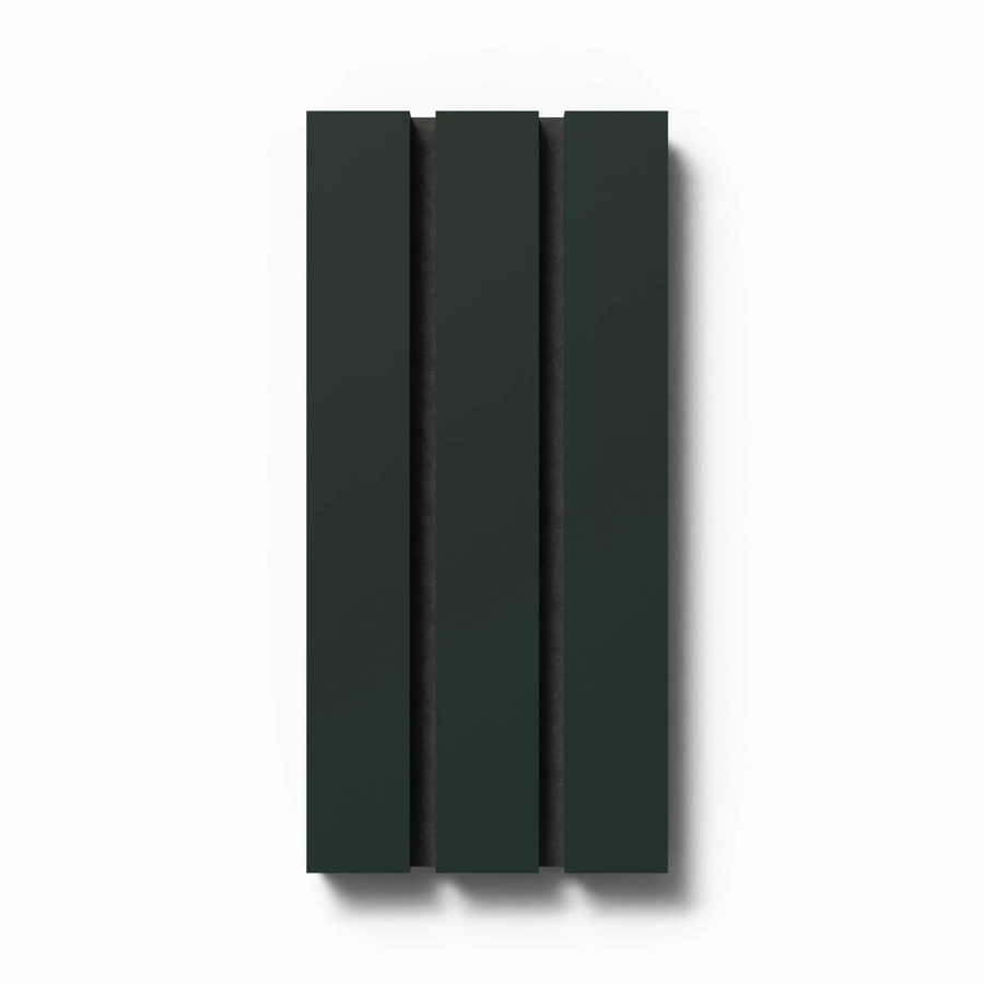 Akustikpaneel Denpanels Lux Conifer mit Linoleum-Muster in Schwarz und Dunkelgrün, MDF und Filz, B: 29,5 cm, H: 15 cm - Bild 2