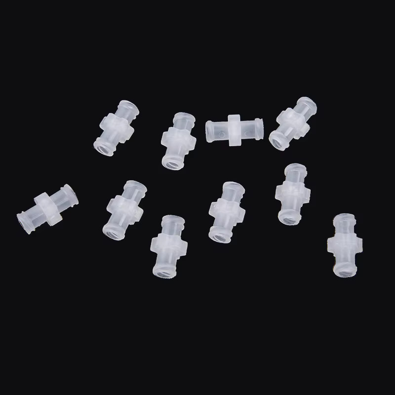 10er Set Transparente Luer-Lock Spritzenkoppler aus Kunststoff für pneumatische Teile - Bild 2