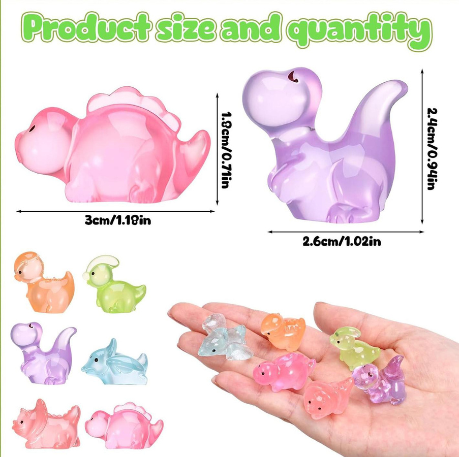 Yiran toy Dinosaurierfiguren Leuchten im Dunkeln 20-teiliges Set - Bild 3