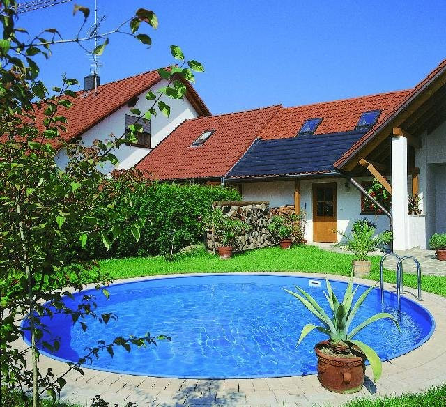 Einbaupool Schwimmbecken Durchmesser: 350 cm - Bild 1