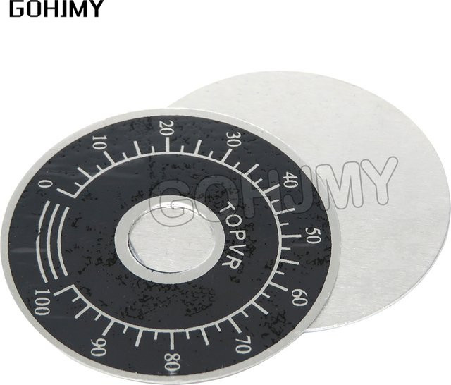 10 Stück GOHJMY Potentiometer Knöpfe mit 0-100 Skala in Schwarz für digitale Waagen kompatibel mit WX112 und TOPVR - Bild 1