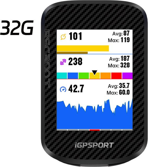 iGPSPORT BSC300T Fahrradcomputer mit Touchscreen, 32 GB Speicher, Weltkarte und E-Bike Unterstützung, Schwarz - Bild 1