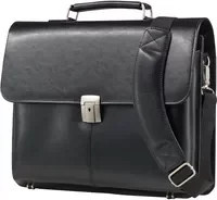 Alassio Aktentasche FAENZA aus Leder in Schwarz - Bild 1