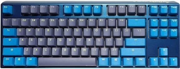 Ducky One 3 TKL Mechanische Tastatur mit CHERRY MX Black Switches, QWERTZ Deutsch, Hintergrundbeleuchtung, USB, Farbe: Morgendämmerung - Bild 1