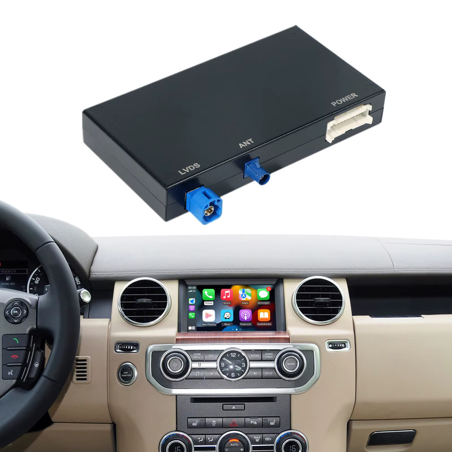 CARABC Wireless CarPlay und Android Auto Mirroring Decoder in Schwarz passend für Land Rover und Jaguar Bosch Discovery4 Evoque Freelander2 XE XF XJL - Bild 6