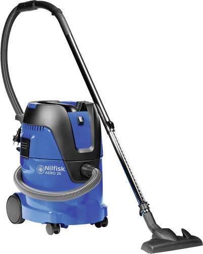 Nilfisk AERO 26-01 PC Nass-/Trockensauger in Blau mit 1250 W und 25 l Behälter sowie halbautomatischer Filterreinigung - Bild 1