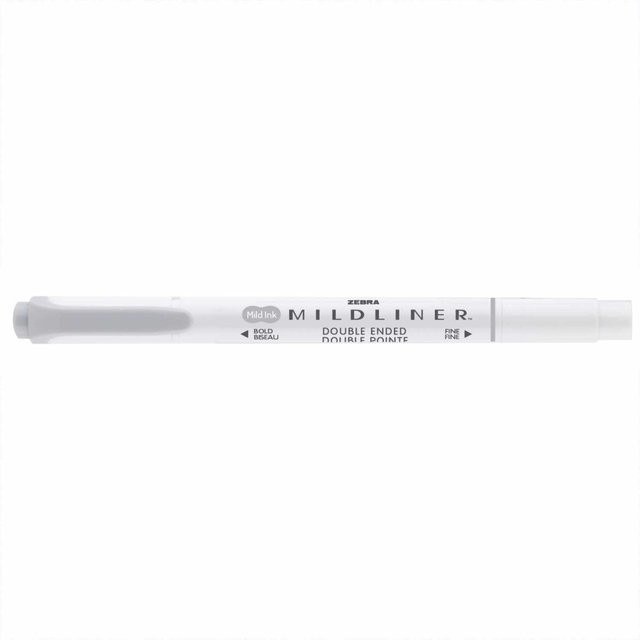 ZEBRA Mildliner Textmarker mit zwei Spitzen in Grau - Bild 1