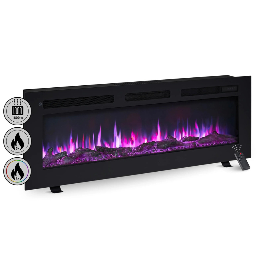 BALDERIA LE-50 Elektrokamin mit 3D-Flammeneffekt und Bluetooth in Schwarz - Bild 2
