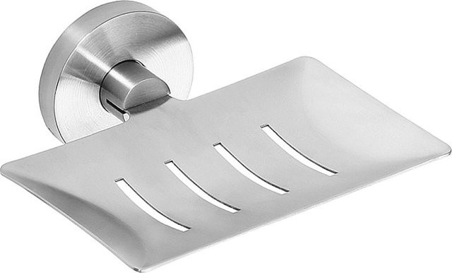 Brillantbad BEO Seifenhalter Edelstahl matt silber B/T/H: 12,5 x 11,5 x 5,5 cm - Bild 1