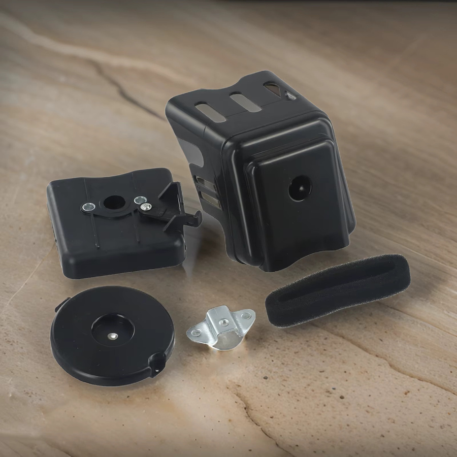 VIBRATITE Luftfilter-Set für Freischneider BC430, schwarze Reinigungsabdeckung für 43 cc, 49 cc und 52 cc Motoren - Bild 5