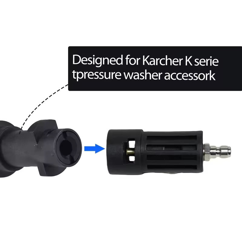 Kaikarai Schnellkupplungs-Adapter für Hochdruckreiniger kompatibel mit Karcher Power Washer Zubehör für Pistole und Schlauch - Bild 2