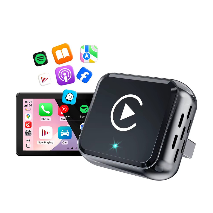 3in1 Smart AI Box Adapter für Apple CarPlay, Android Auto und Airplay mit Bluetooth und WiFi in Schwarz - Bild 7