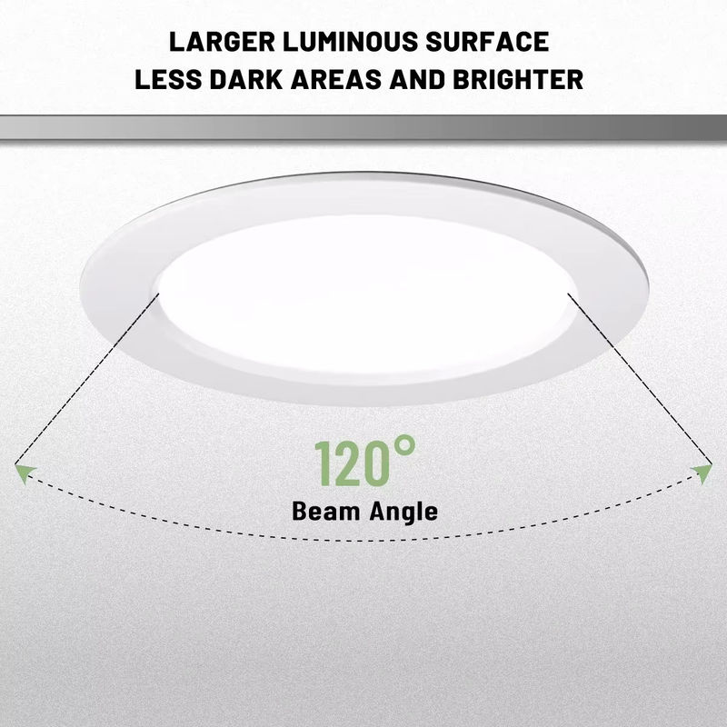10er Set LED Einbau Downlights rund in Weiß für die Innenbeleuchtung - Bild 6
