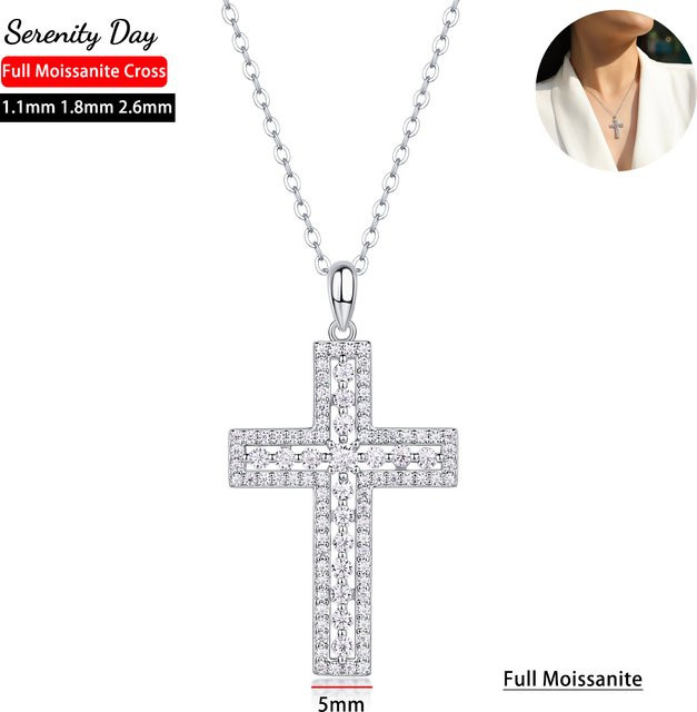 Serenity Halskette, Moissanit, 925 Silber, vergoldet, Damen - Bild 1