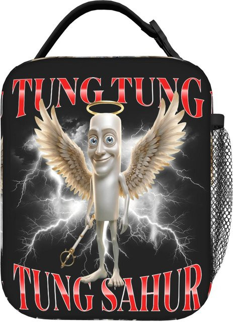 Isolierte Lunchtasche von Fancy Style Studio in Schwarz, tragbare Kühltasche für deine Mahlzeiten - Bild 1