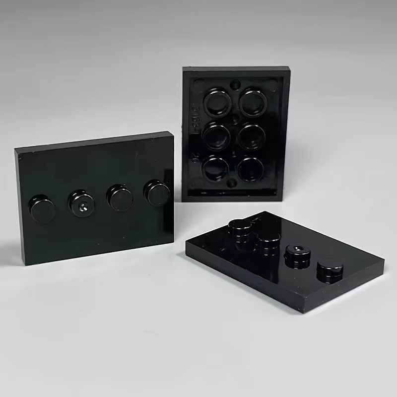 Stadt Figuren Grundplatte Display Halter, 20-teiliges Set, Schwarz - Bild 4