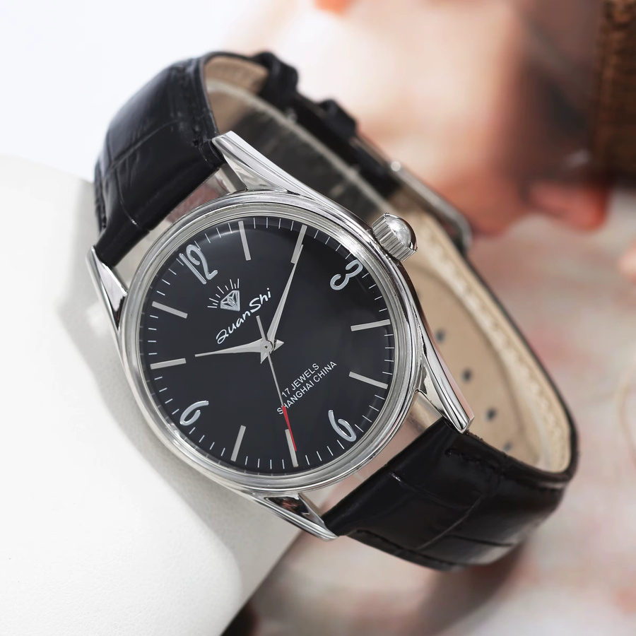 HEIMDALLR Armbanduhr, Handaufzug, Edelstahl, 38 mm, Herren, Schwarz - Bild 5