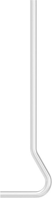 FeNau Gebogener Pfosten aus Edelstahl V2A zur Wandmontage, Farbe: Silber, Durchmesser: 42,4 mm, Wandmontage - Bild 1