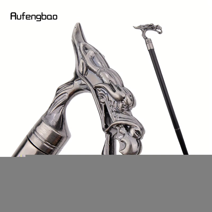 Rufengbao Gehstock, Silberner Drachenkopf, Herren, 92 cm - Bild 2