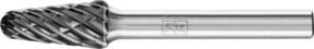 PFERD Hochleistungsfrässtift STEEL Rundkegel KEL mit HICOAT Beschichtung für Stahl, Farbe: Silber, Durchmesser: 10 mm, Länge: 20 mm, Schaft-Durchmesser: 6 mm - Bild 1