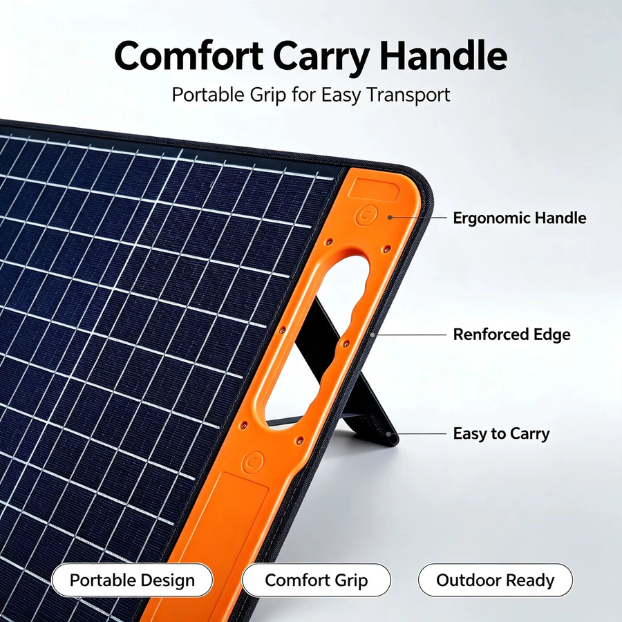 JINGYANGPV Tragbares faltbares Monokristallines Solarpanel 180W 18V mit 23,4% Effizienz, Wasserdichtes Solarladegerät-Set für Powerstation, Laptop, Wohnmobil und Camping - Bild 6