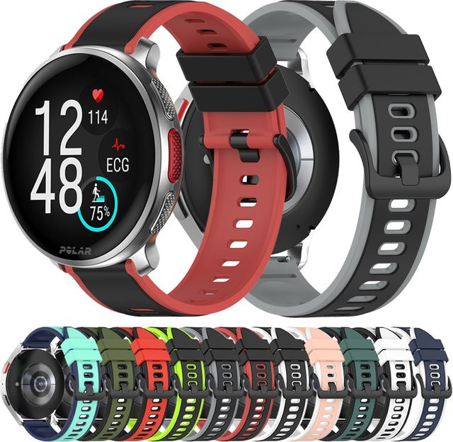 POLAR Smartwatch-Zubehör Silikonarmband, Schwarz, Unisex - Bild 1