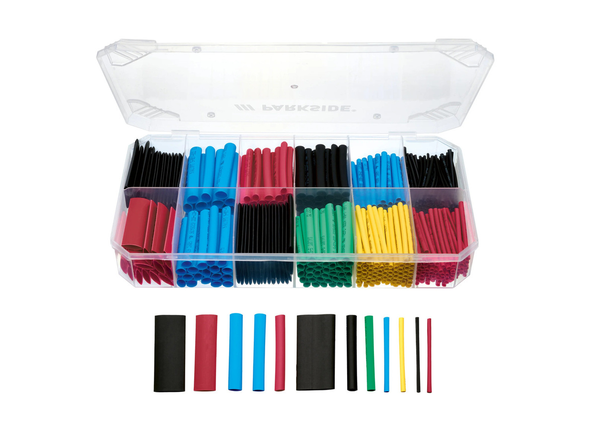 Parkside Kabelschellenset mit 450-teiligem Schrumpfschlauch in Multicolor aus Kunststoff - Bild 2