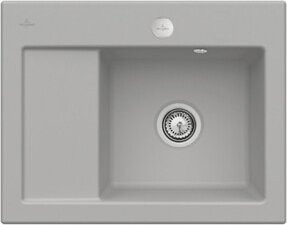 Villeroy & Boch Spüle Subway 45 Compact in Fossil mit Ablagegarnitur und Exzenter, Keramik, Breite: 45 cm - Bild 1