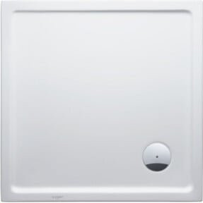 Duravit Duschwanne Starck Slimline quadratisch in Weiß mit Antislip-Funktion, B/T/H: 100 x 100 x 5 cm - Bild 1