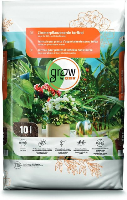 GROW by OBI Zimmerpflanzenerde torffrei 600 Liter für Zimmerpflanzen und Palmen - Bild 1