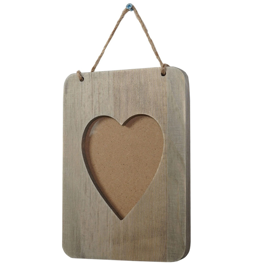 MCW Bilderrahmen Wels in Grau im Shabby-Look mit Herz-Design, Format: 10 x 15 cm - Bild 2