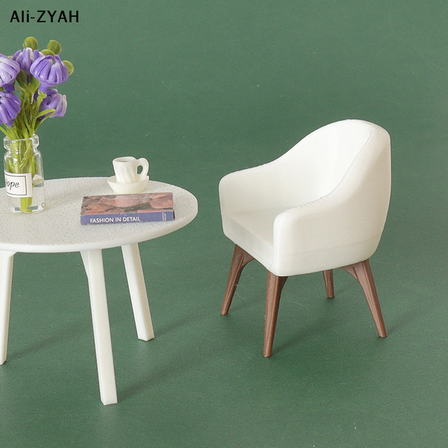 JETTING Mini-Sessel Puppenhaus Wohnzimmermöbel, Zubehör, Weiß - Bild 1