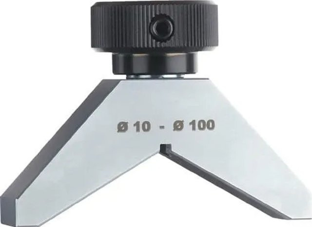 KÄFER Tiefenmessbrücke TB 66 F D 10 in Silber mit 100 mm Messbereich und Prismenform für Messuhren - Bild 1