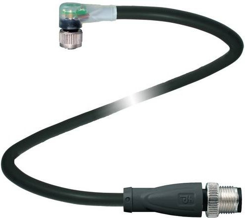 Pepperl+Fuchs 70114917 Sensor-Aktor-Steckverbinder konfektioniert, Farbe: Schwarz, Länge: 0,6 m, Polzahl: 3 - Bild 1