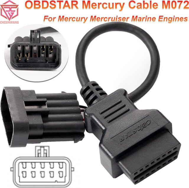 OBDSTAR MERCURY M072 Marine-Diagnosekabel für iScan Diagnosegeräte, Schwarz - Bild 1