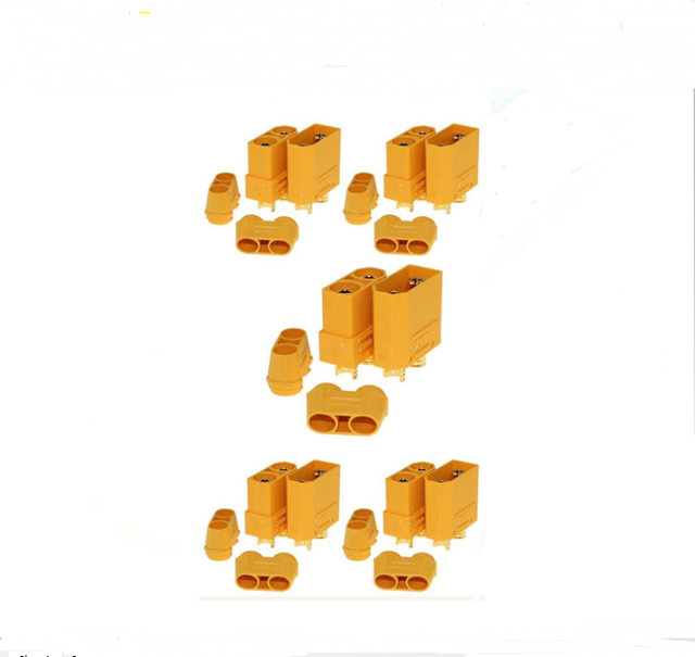 XT90H Stecker und Buchse Set mit 4,5mm Bananen Adaptern für RC Drohnen, Autos und Lipo Batterien - Bild 1