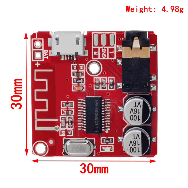 Si Tai&SH MP3 Bluetooth Decoder Board mit USB-C als Audio-Verstärker und Stereo-Empfängermodul für Auto-Lautsprecher 5V - Bild 2