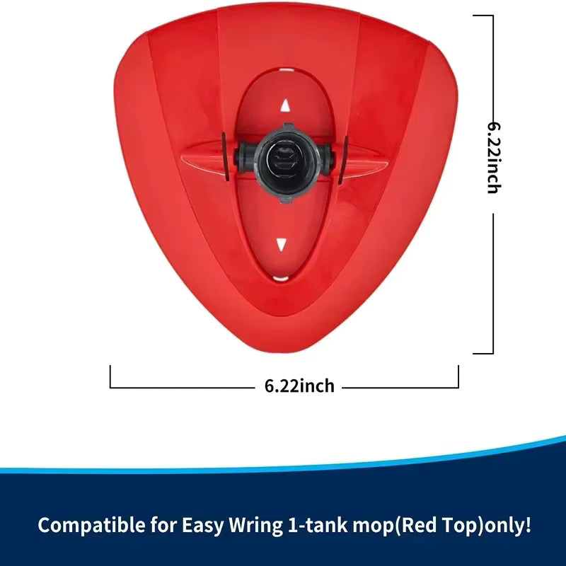 O-Cedar Spin Mop Base Disc Dreiecksscheibe aus Kunststoff in Rot für 360 Grad rotierendes Moppzubehör - Bild 4