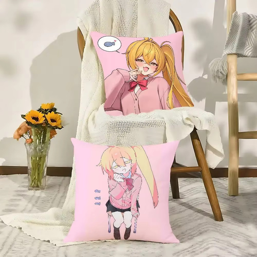Beast Kingdom A-Akita Neru Kawaii Kissenbezug aus Plüsch in Pink, quadratisch, B/B/H: 40 x 40 x 40 cm - Bild 2